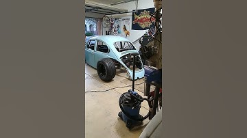 Chevy Ls 5.3 motor VW V8 RatRod Bug slammed on its Frame