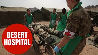 Army medics demonstrate state of the art desert OT