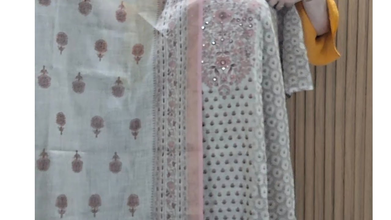 Shimmer lilen &Camric cotton suits (19/2/26)#latestdesigns #trending #officewear #Dailywear 