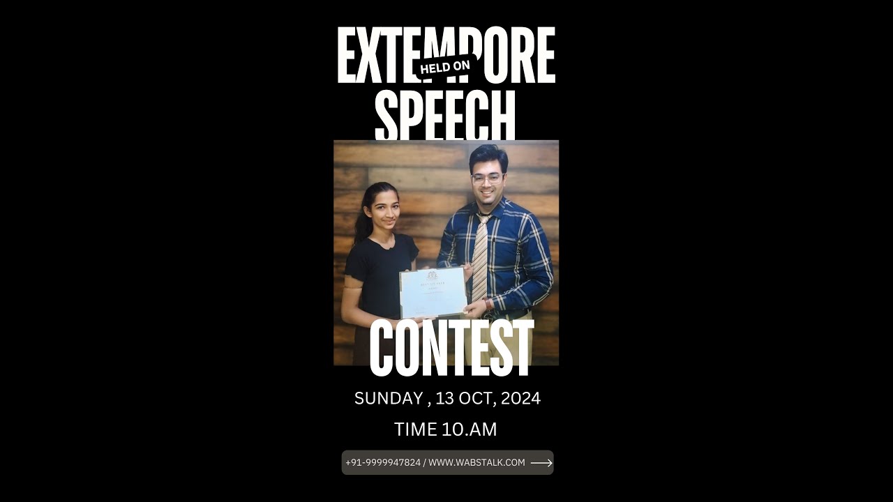 (Join: 9999947824) WabsTalk Held Extempore Speech Training Sessions And ...