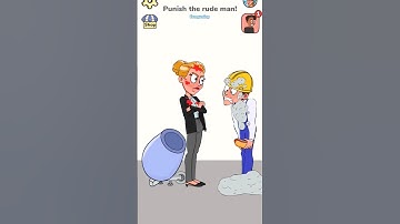 Punish the rude man #shorts #games #youtubeshort #impossiblepuzzle 😃🥺😂😜😨