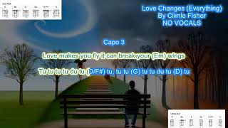 Love Changes Everything NO VOCALS (No Capo 3) by Climie Fisher play along with chords and lyrics Profile