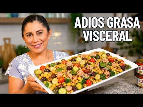 Funciona mejor que la Dieta, baja de peso, colesterol y grasa visceral. ENSALADA DE GARBANZOS Y ATÚN