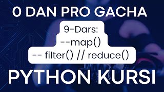 PYTHON BO`YICHA 0 DAN PRO GACHA // 9-dars //  DATA SCIENCE #programming  #datascience #ai