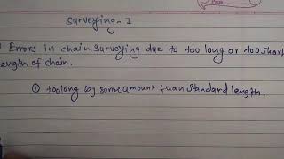 Famous Numericals on errors in chaining, problems on chain corrections Wealth