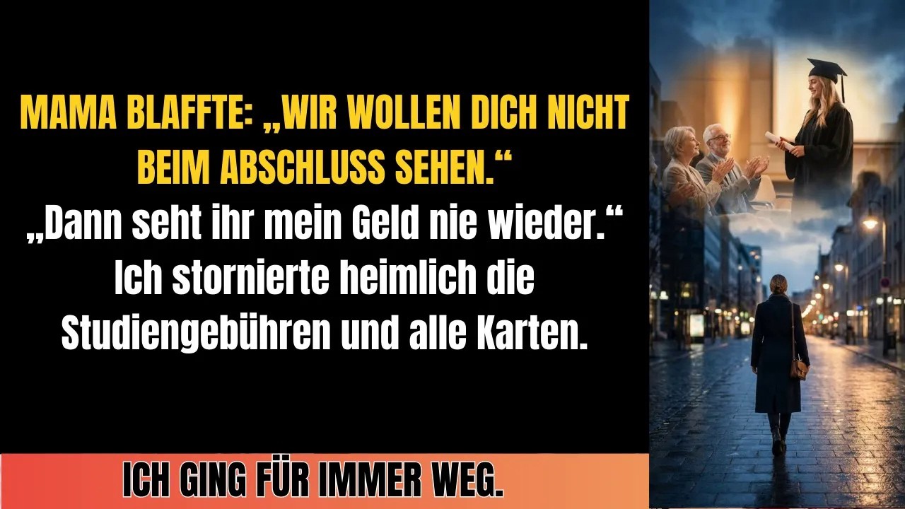Meine Mama im Zoom Call： „Wir wollen dein Gesicht beim Abschluss nicht sehen “ Dann
