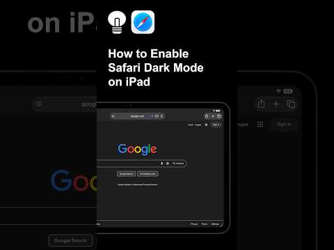 How to Enable Safari Dark Mode on iPad #tutorial #ipad