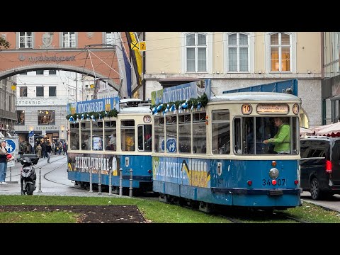 150 Jahre Tram München | Jubiläumslinie 10 mit historischen Zügen 