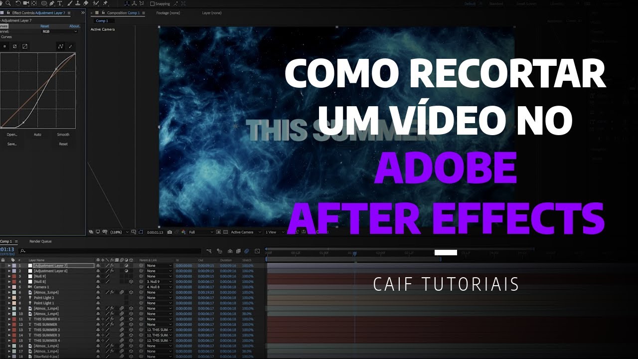 Como Recortar Un Video En After Effects