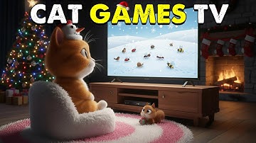 Interactive Cat TV 😺 Fun Games for Cats to Watch | Stimulate Curiosity & Hunting Instincts for Cats
