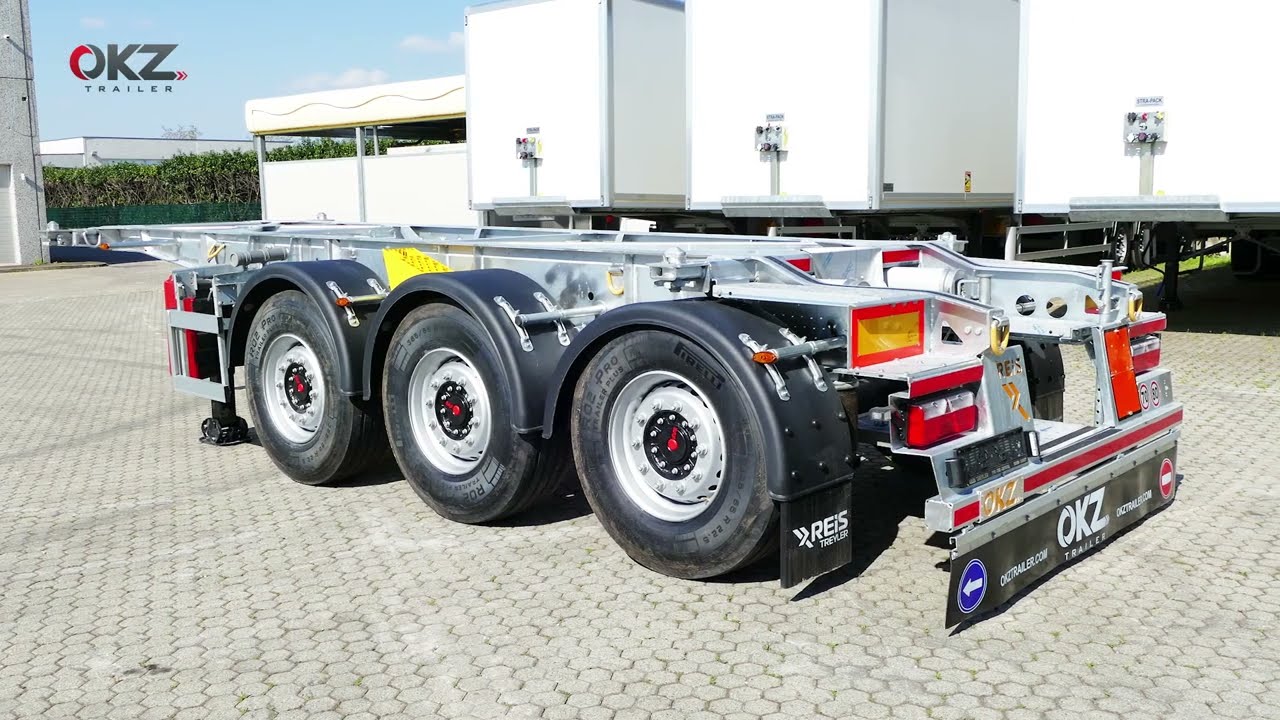 OKZ TRAILER - Portacontainer per tank container 1x20' ft - 7,82 mt - Reis