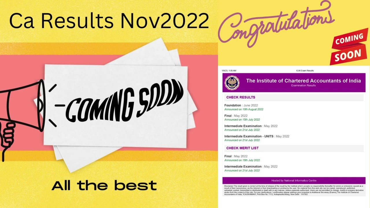 CA INTER/FINAL NOV 2022 RESULT DATE | CA INTER RESULT NOV 2022 | CA EXAM RESULT NOV 2022