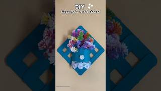DIY easy popsicle wall decor 🙌🩷#walldecor #wallhanging #shorts #easycrafts #handmade #trending