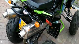 Mr Pizza's dual exhaust bashan quad