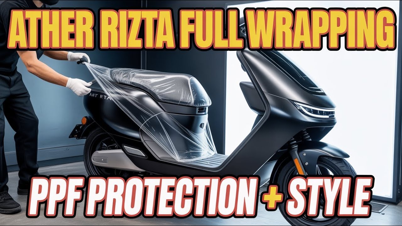 Ather Rizta Full Scooty Film Foil Covering | Complete Protection & New Look | TravelByDil | Part 2