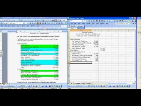 Cost of Goods Manufactured and Income Statement Sample.mp4