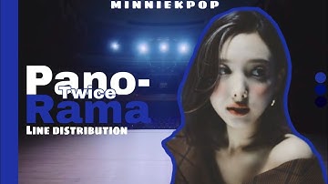 How would TWICE sing PANORAMA by IZ*ONE (Line distribution)