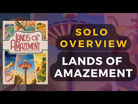 Preview of Lands of Amazement (Button Shy) 18-card game - Solo Overview | DaniCha