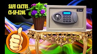 Сейф мебельный CACTUS CS-SF-E20L электронный код + мастер ключи - для дома, офиса и мини гостиниц
