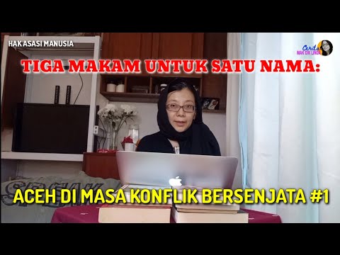 “Tiga Makam untuk Satu Nama : Aceh Di Masa Konflik Bersenjata" – Kisah Linda Christanty berdasarkan pengalamannya menjadi anggota tim penulis laporan KKR Aceh.