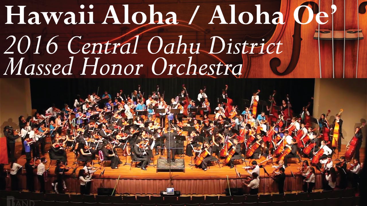 Hawaii Aloha Aloha Oe’ 2016 Central Oahu District Massed Honor