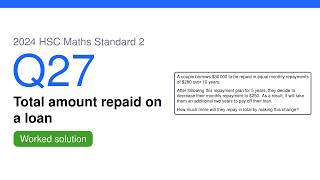 2024 HSC Maths Standard 2 Q27