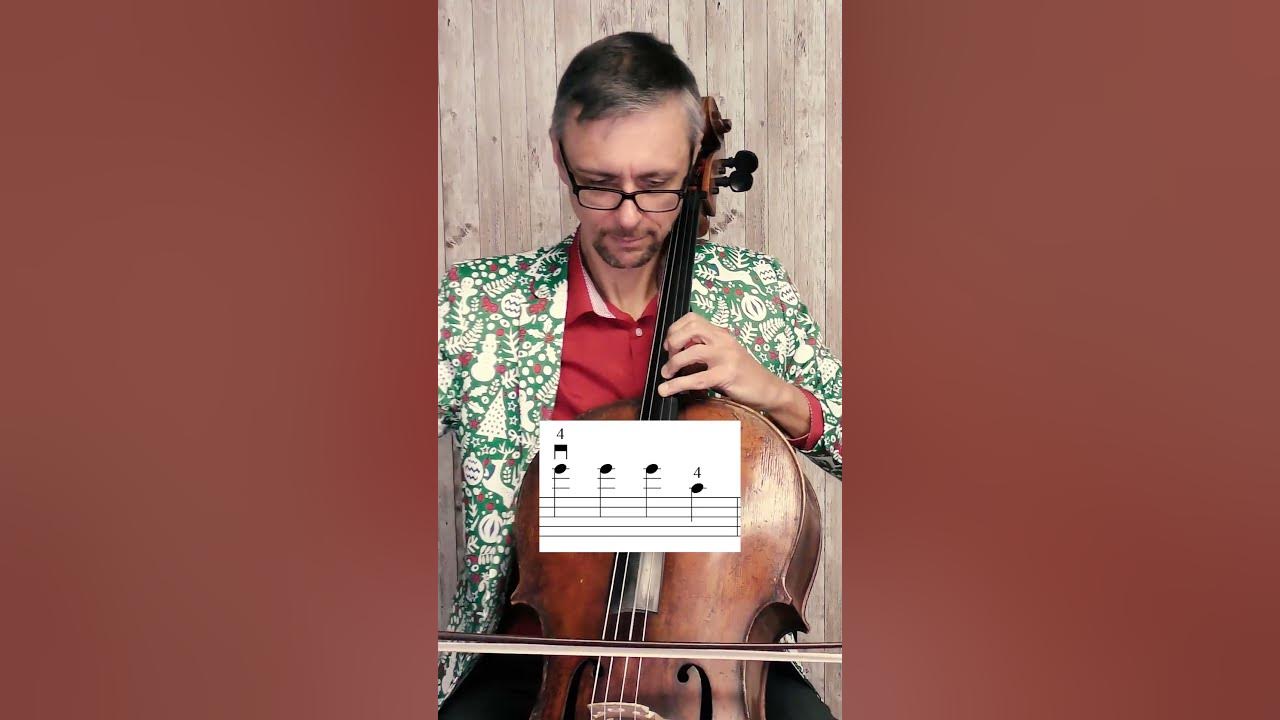 Hark! The Herald Angels Sing on Cello with sheet music #cello #christmascarol