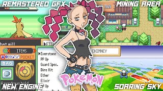 New Pokemon GBA ROM Hack with Remastered GFX, Upgraded Engine, Mining Area, Soaring Sky & More!