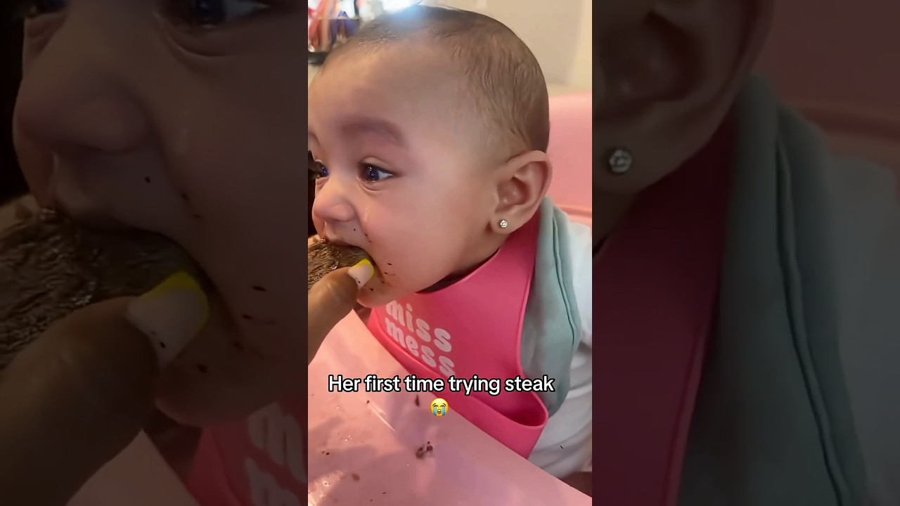 Baby's first bite of real food 