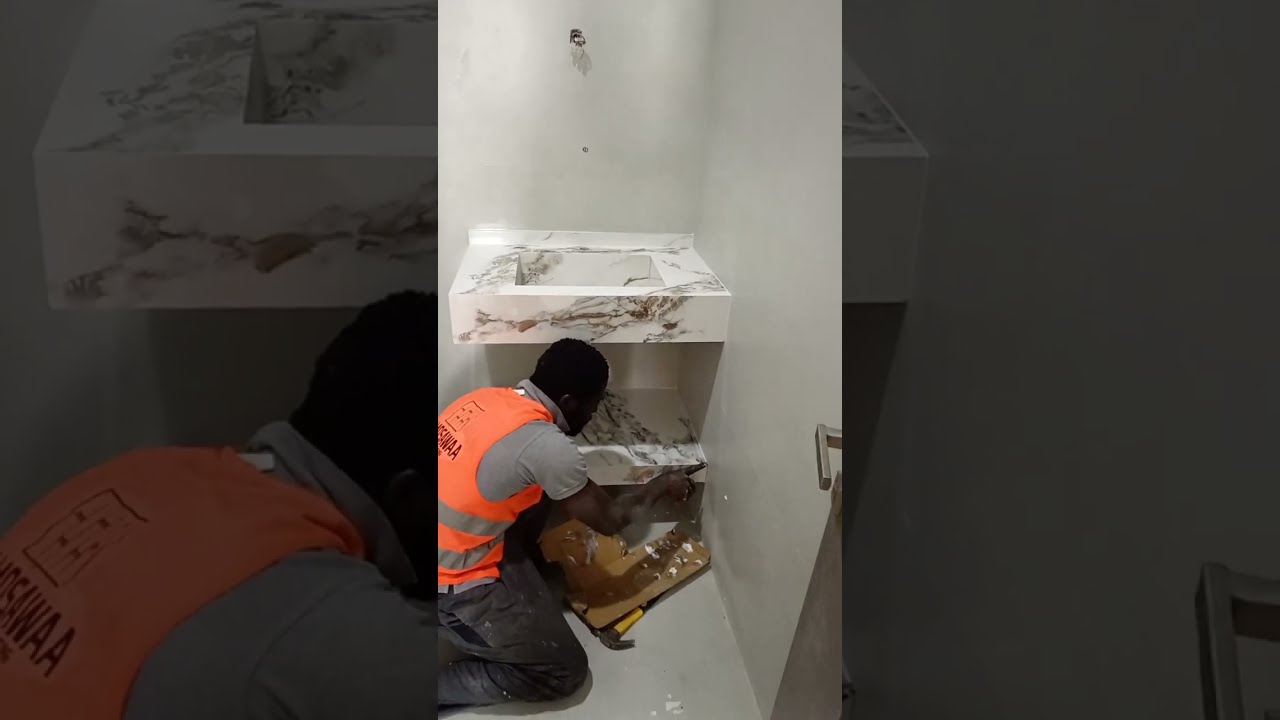 How to install wash basin counter Plumbing 