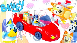 New Bluey Vehicle Escape Car Convertible with Bluey & Bingo | Super Fun Play and Toys Unboxing