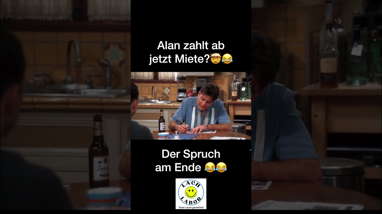 Charlie Harper überredet Alan Miete zu zahlen - Two and a half men beste Szenen deutsch #lustig
