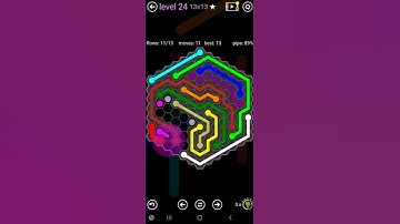 How To Solve Flow Free Hexes Premium 13x13 Mania Level 24 Board Walk Through Solution Walkthrough