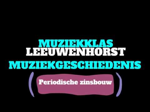 Periodische zinsbouw muziek theorie