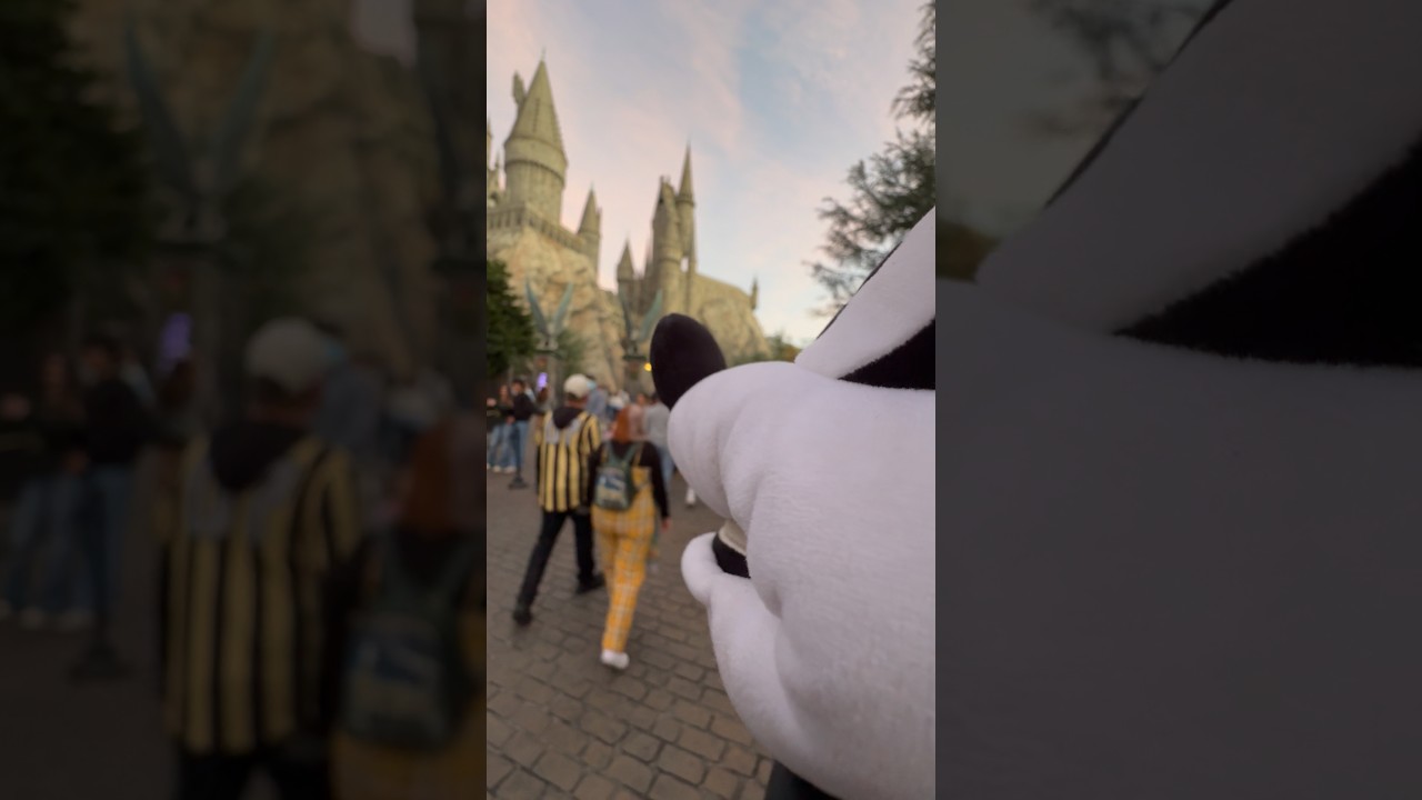 Mickey Mouse goes to HOGWARTS?!? #shorts