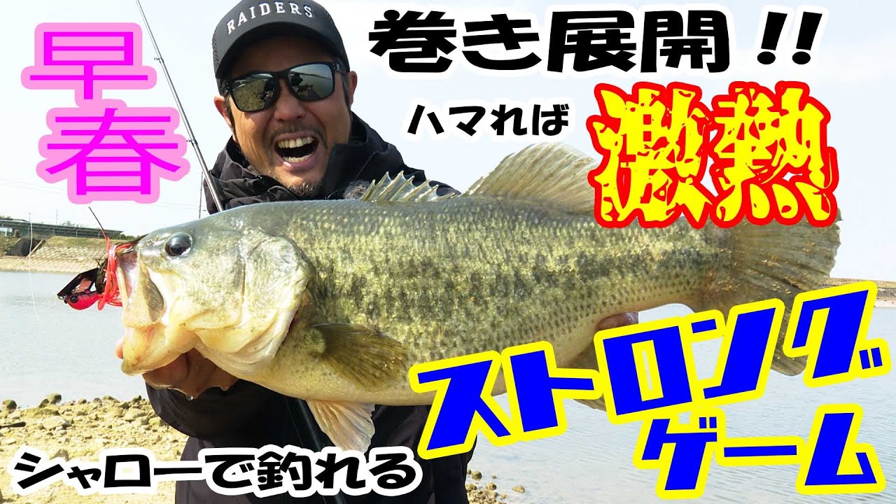 早春の巻き展開!!ハマれば激熱!!シャローで釣れるストロングゲーム