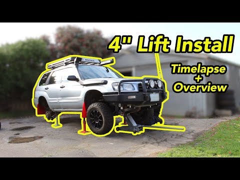 Installing a 4" lift on a Subaru!