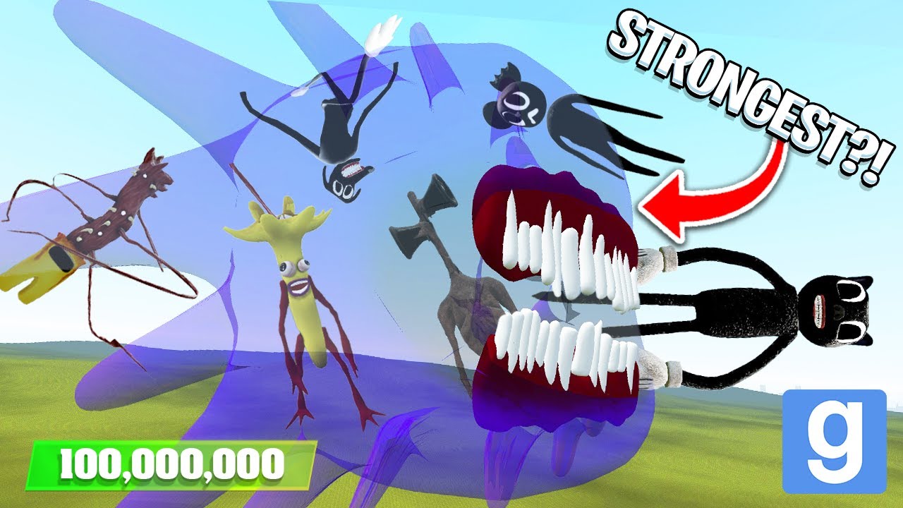 IS JELLY MOUTH THE STRONGEST EVER TREVOR HENDERSON CREATURE?! (Garry's Mod Sandbox) | JustJoeKing