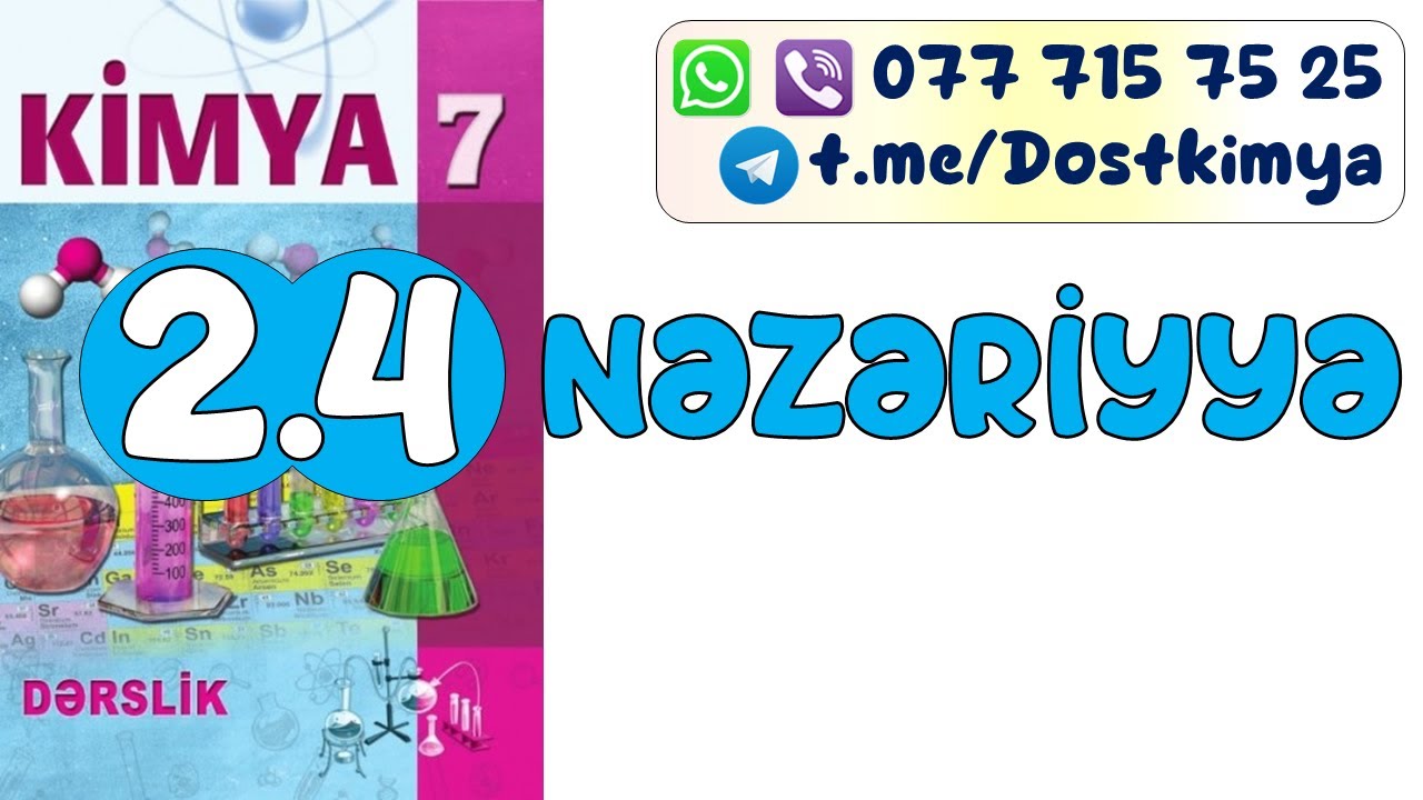 Kimya 7. 2.4. Kimyəvi reaksiyaların istilik effekti