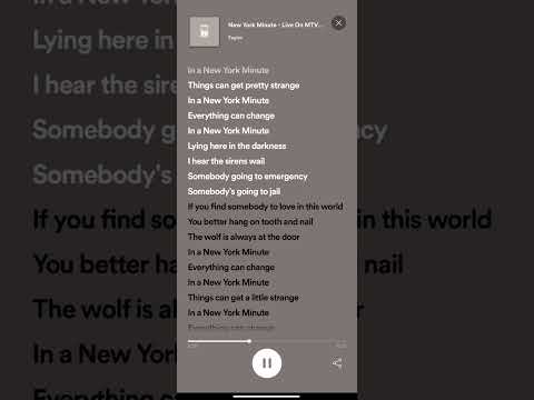 Words To New York Minute