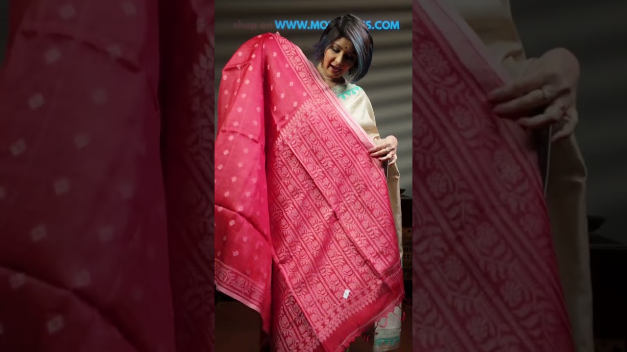 Beautiful tussar jamdani/whatsApp to 98315 75641 for enquiries and purchase 