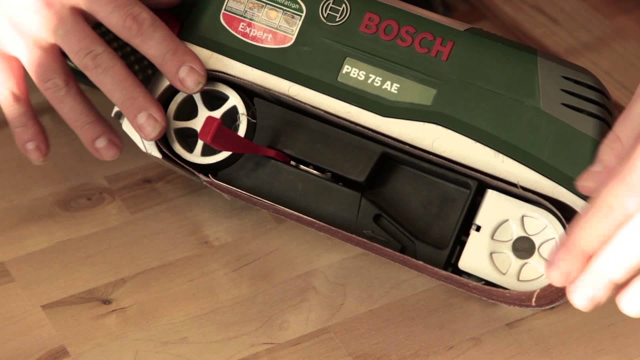 Comment Changer Le Papier D Une Ponceuse A Bande Youtube