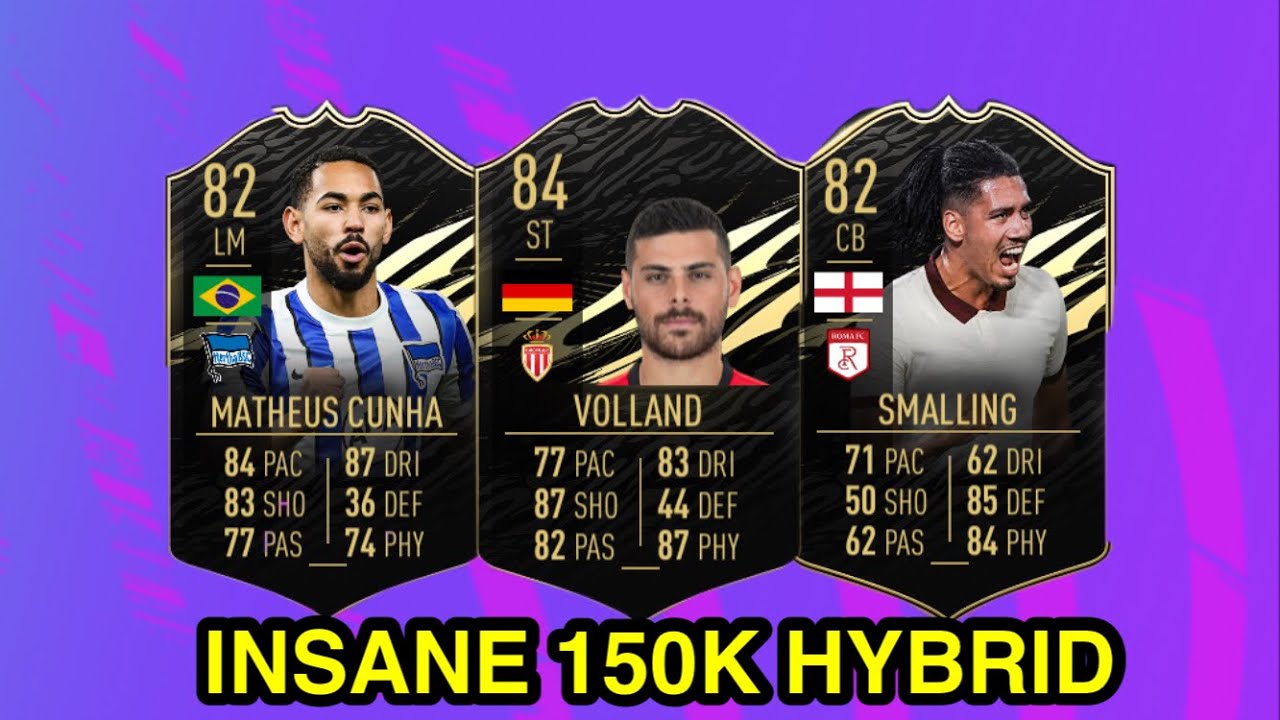 INSANE 150K HYBRID SQUAD BUILDER IN FIFA 21 FT (CUNHA, VOLLAND & SMALLING)