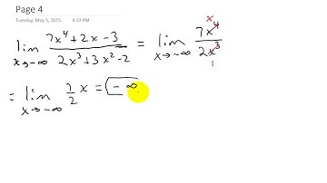 Limits at Infinity of a Rational Function