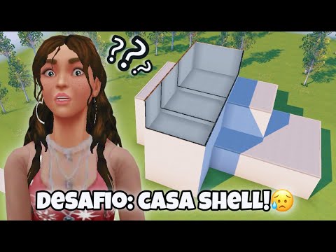 DESAFIO DA CASA SHELL VERSÃO DIFÍCIL!! 😥| Slow Build | Victoria Sims