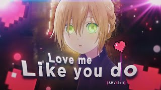 Love Me Like You Do💕| Romance Anime Mix [AMV/Edit] Resimi