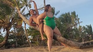 Couple Having Fun On The Beach