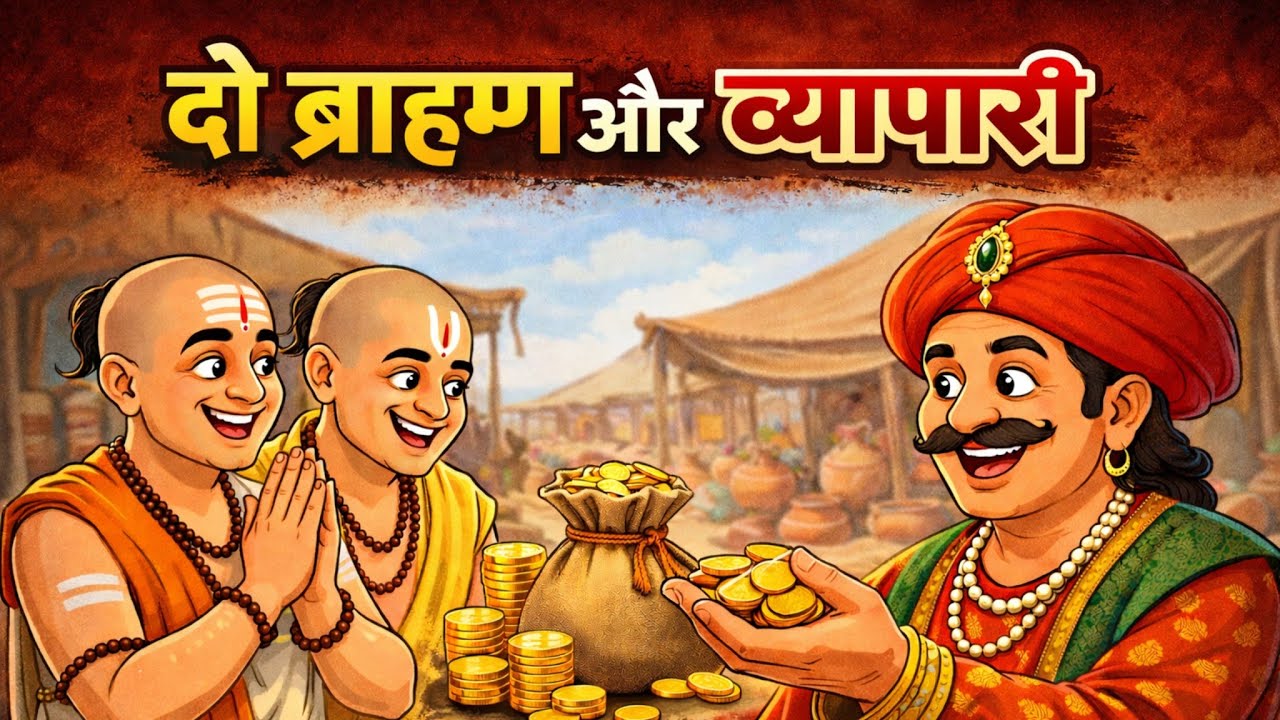 दो ब्राह्मण और एक व्यापारी । धार्मिक कहानी । ज्ञानवर्धक । moral story। bad time story
