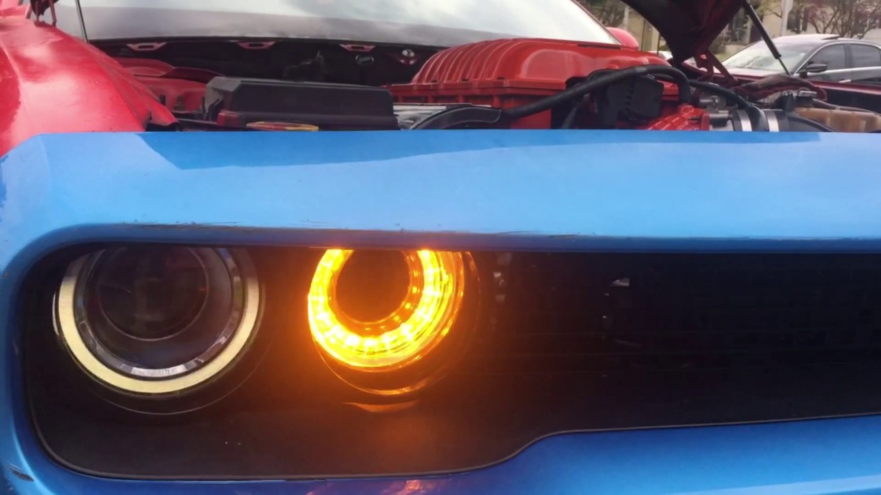 2009 Challenger With 2016 Headlight Conversion YouTube