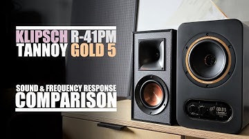 Klipsch R-41PM  vs  Tannoy Gold 5  ||  Sound & Frequency Response Comparison